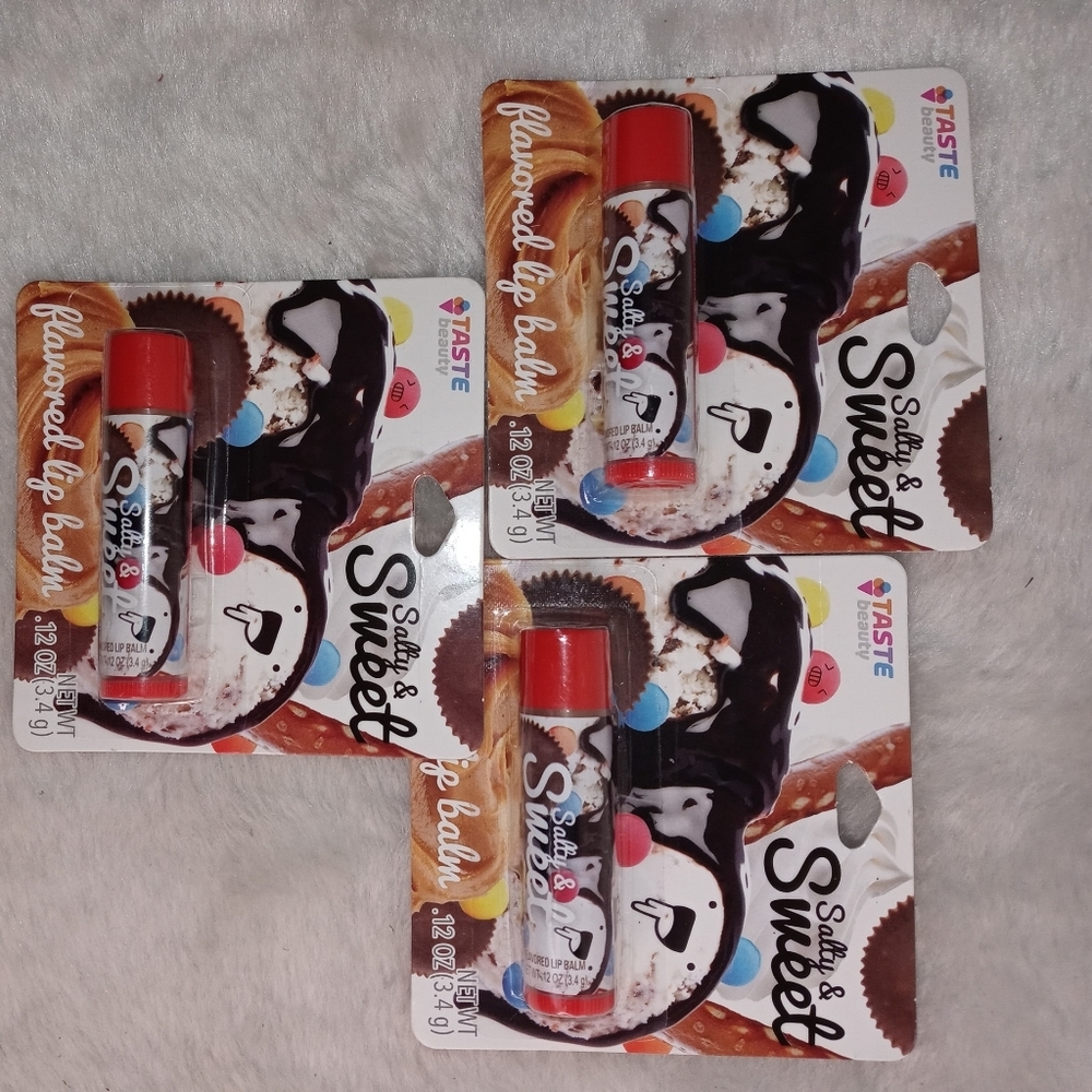 Food Flavored Lip Balm 3 Salty & Sweet Lippies